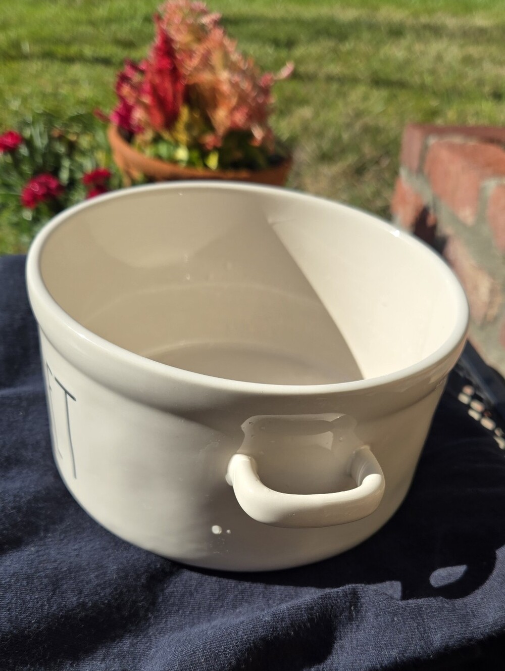 Rae Dunn Artisan Collection Ceramic 'Sweet' Oven Safe Bowl with Handles - Picture 6 of 11